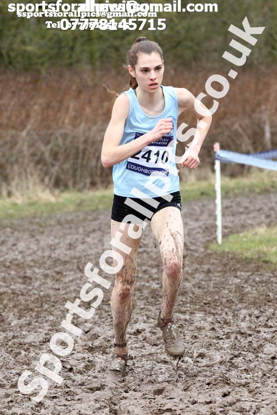 Womens under-20s 2018 British Inter Counties Cross Country Champs., Prestwold Hall, Loughborough. Photo: David T. Hewitson/Sports for All Pics